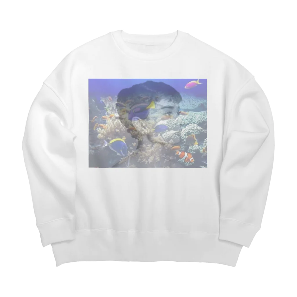 キムチの水槽🐠オードリーヘップバーン Big Crew Neck Sweatshirt