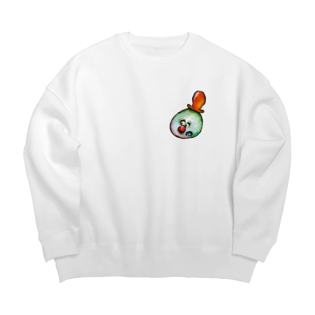 カタオカナオのスポイト帽子の妖精くん Big Crew Neck Sweatshirt