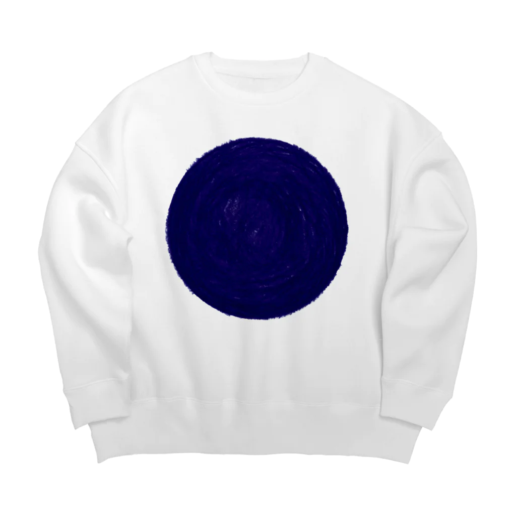 SAIWAI DESIGN STOREのone blue hole Big Crew Neck Sweatshirt