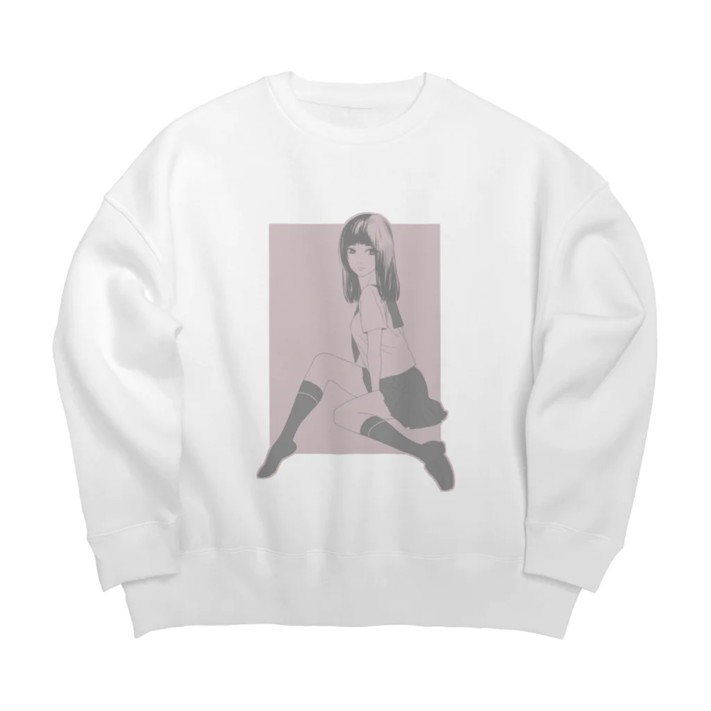 WSYのおんなのこ Big Crew Neck Sweatshirt