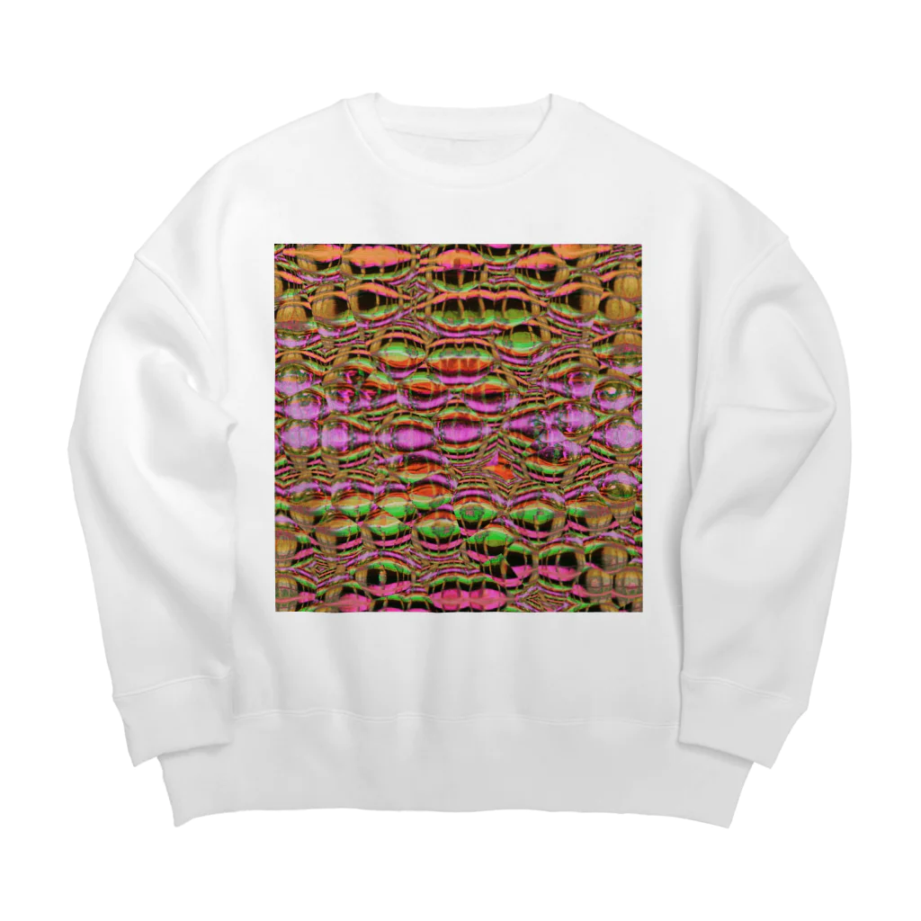 egg Artworks & the cocaine's pixの『m₳d.。o○』 Big Crew Neck Sweatshirt