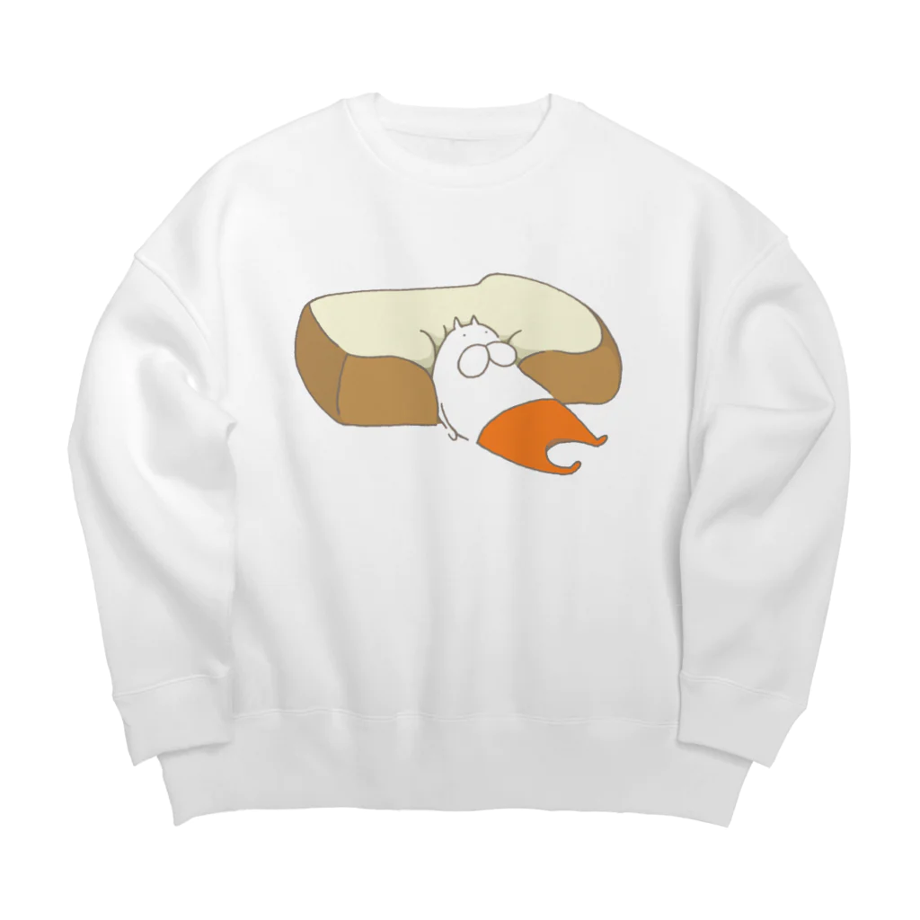 くらきち ONLINE SHOPのねこタイツとパン Big Crew Neck Sweatshirt