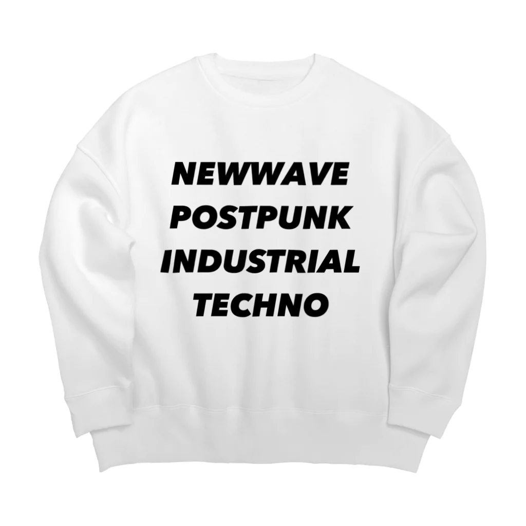 lawi0cir boutiqueのNEWWAVE POSTPUNK INDUSTRIAL TECHNO Big Crew Neck Sweatshirt