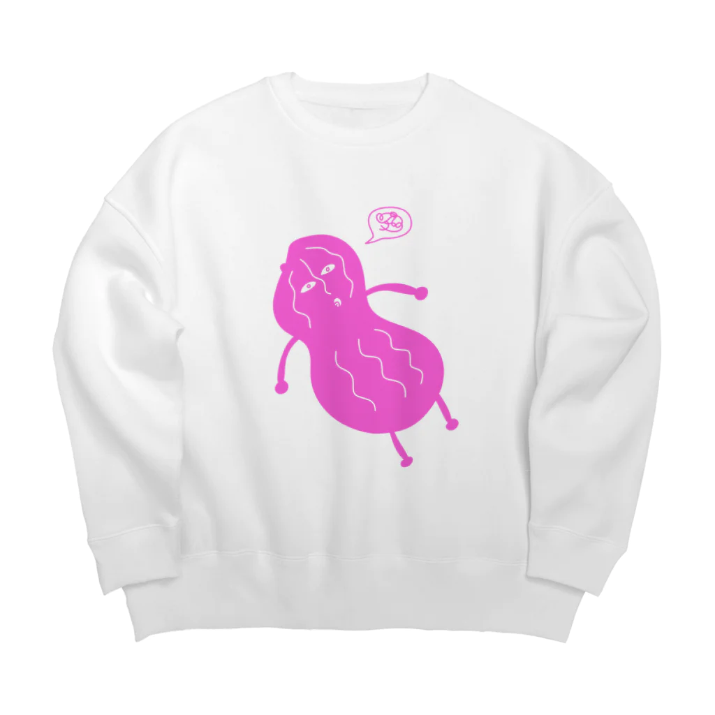 イエネコの無気力なピーナッツ Big Crew Neck Sweatshirt