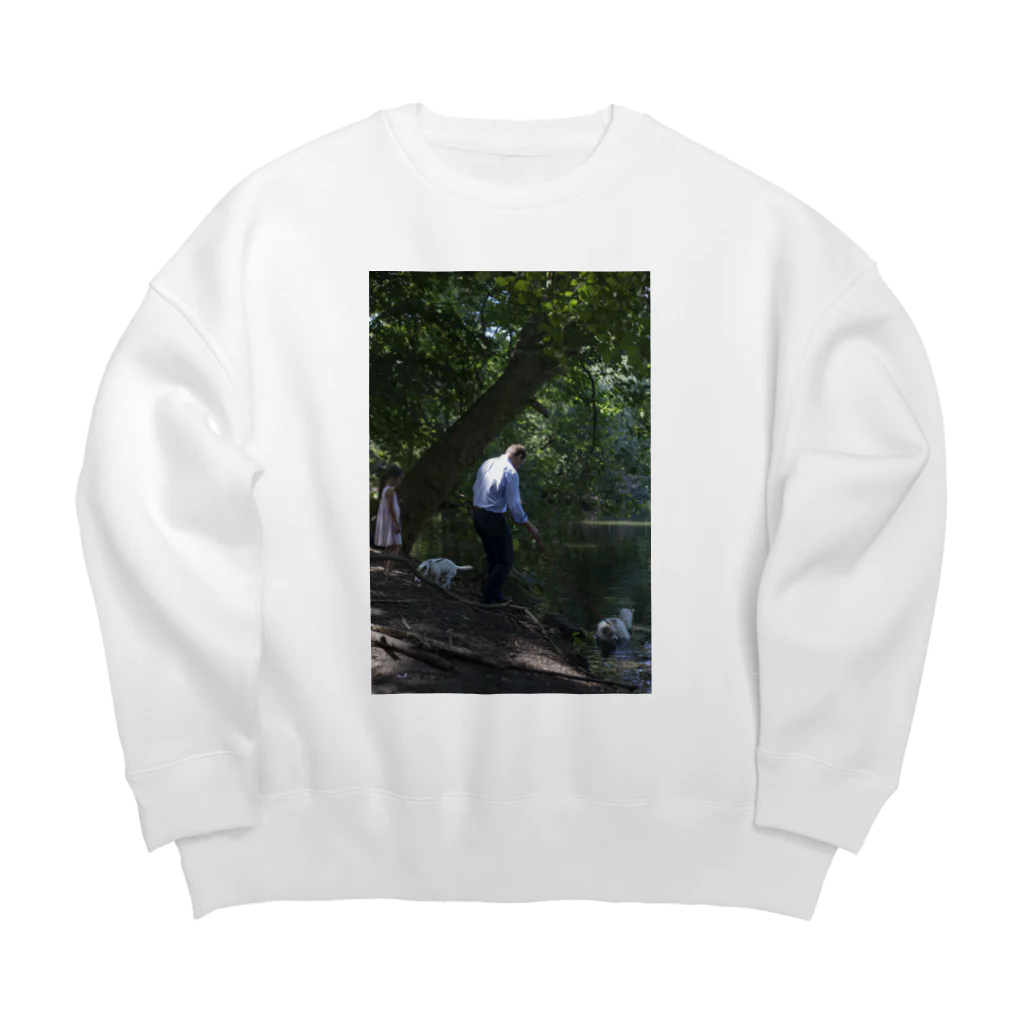 クツナ ノリコのdog-1 Big Crew Neck Sweatshirt