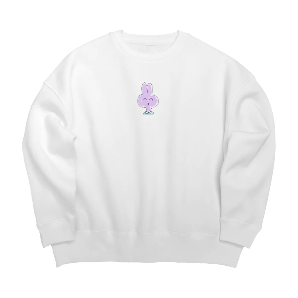 とんでもどっこいまんのうさぎのラ・ベンダーくん Big Crew Neck Sweatshirt