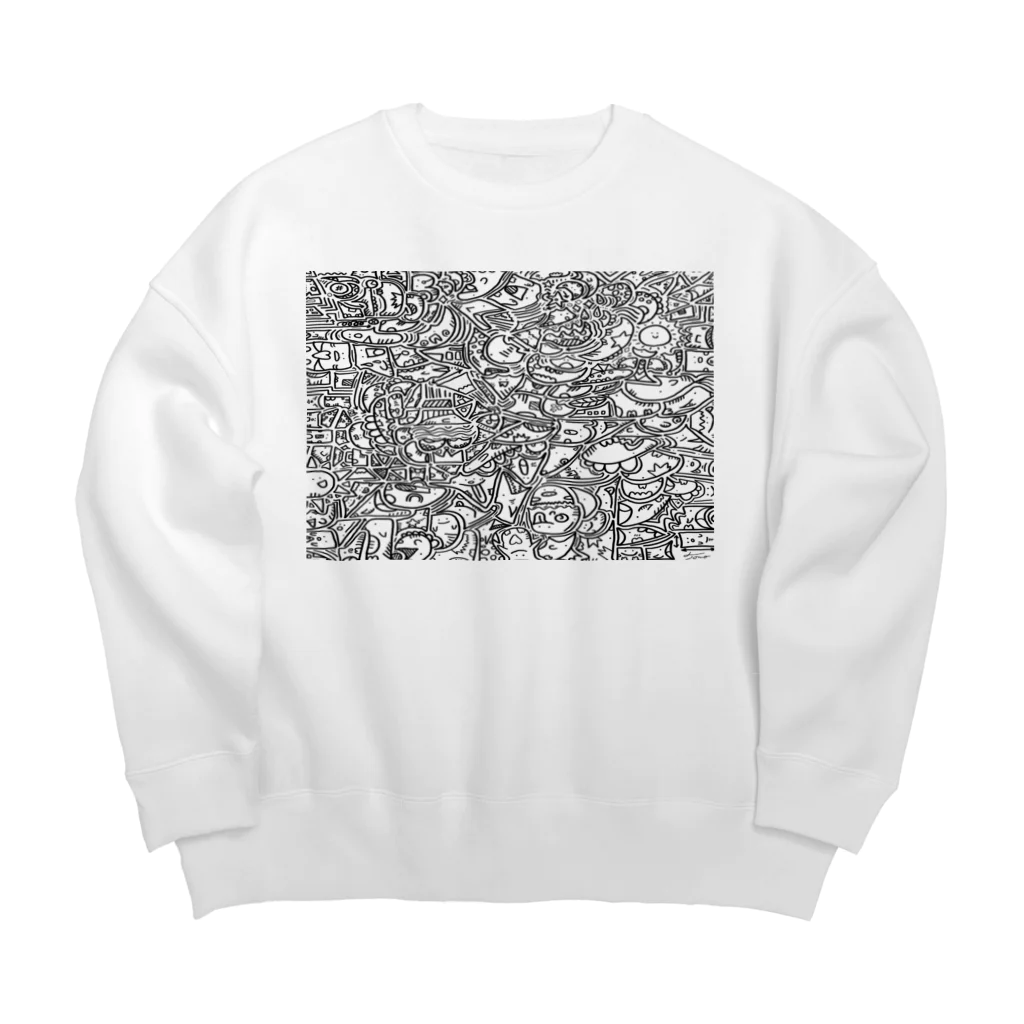 Shibata Tomoyaのひま暇お絵描き ② Big Crew Neck Sweatshirt