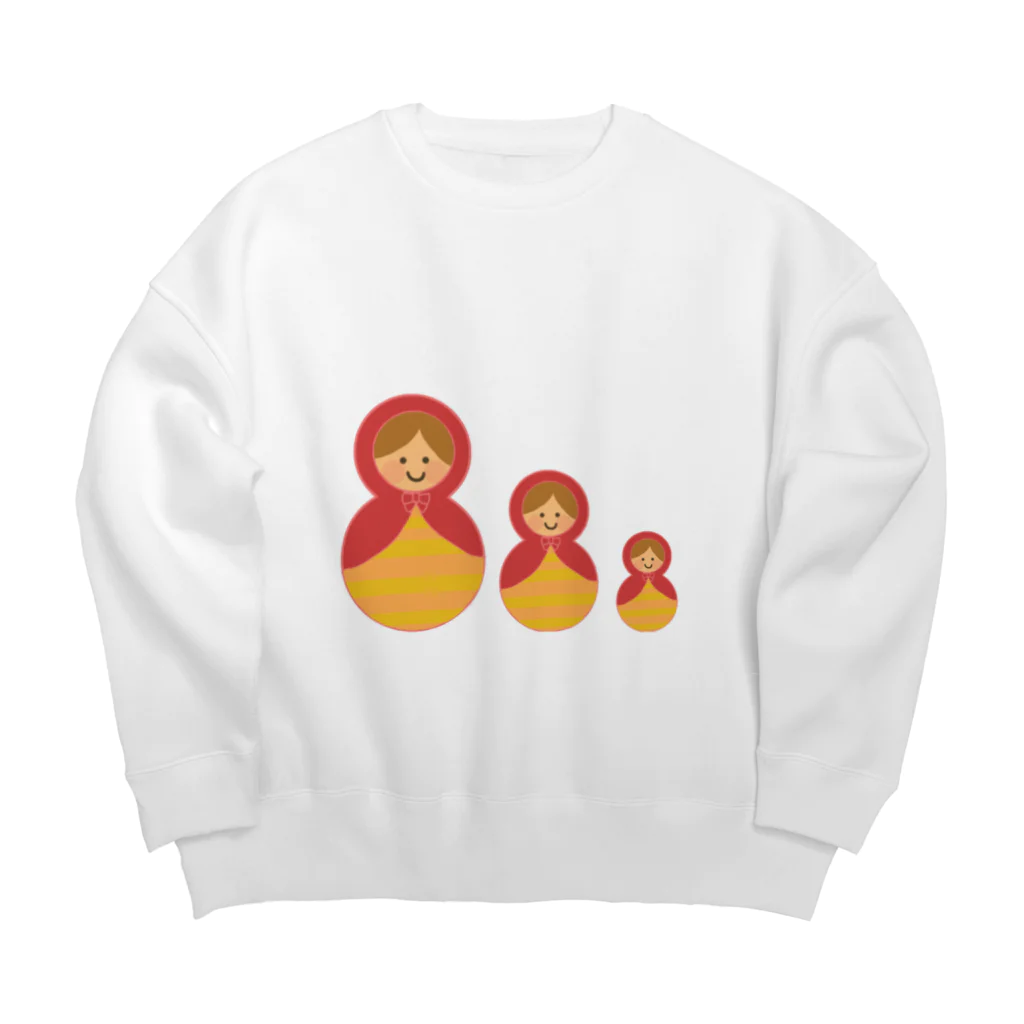 Yuuのyuuオリジナルイラスト20 マトリョーシカ Big Crew Neck Sweatshirt