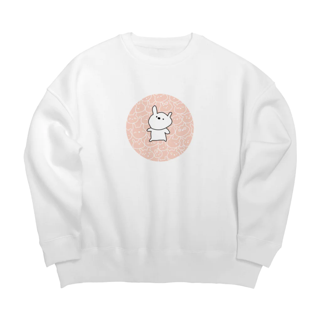 乙女座のうさ∞ Big Crew Neck Sweatshirt