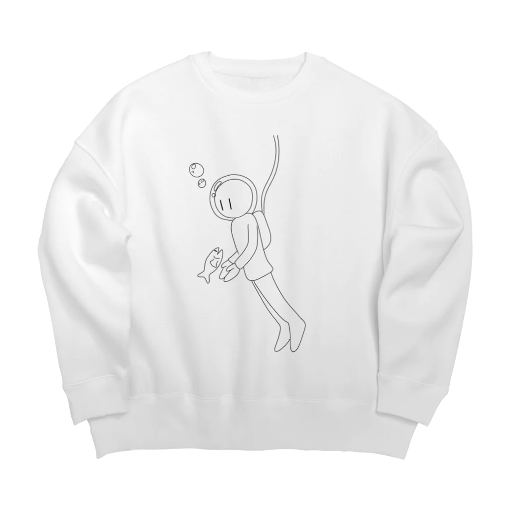 アトリエヱキパのダイバー Big Crew Neck Sweatshirt