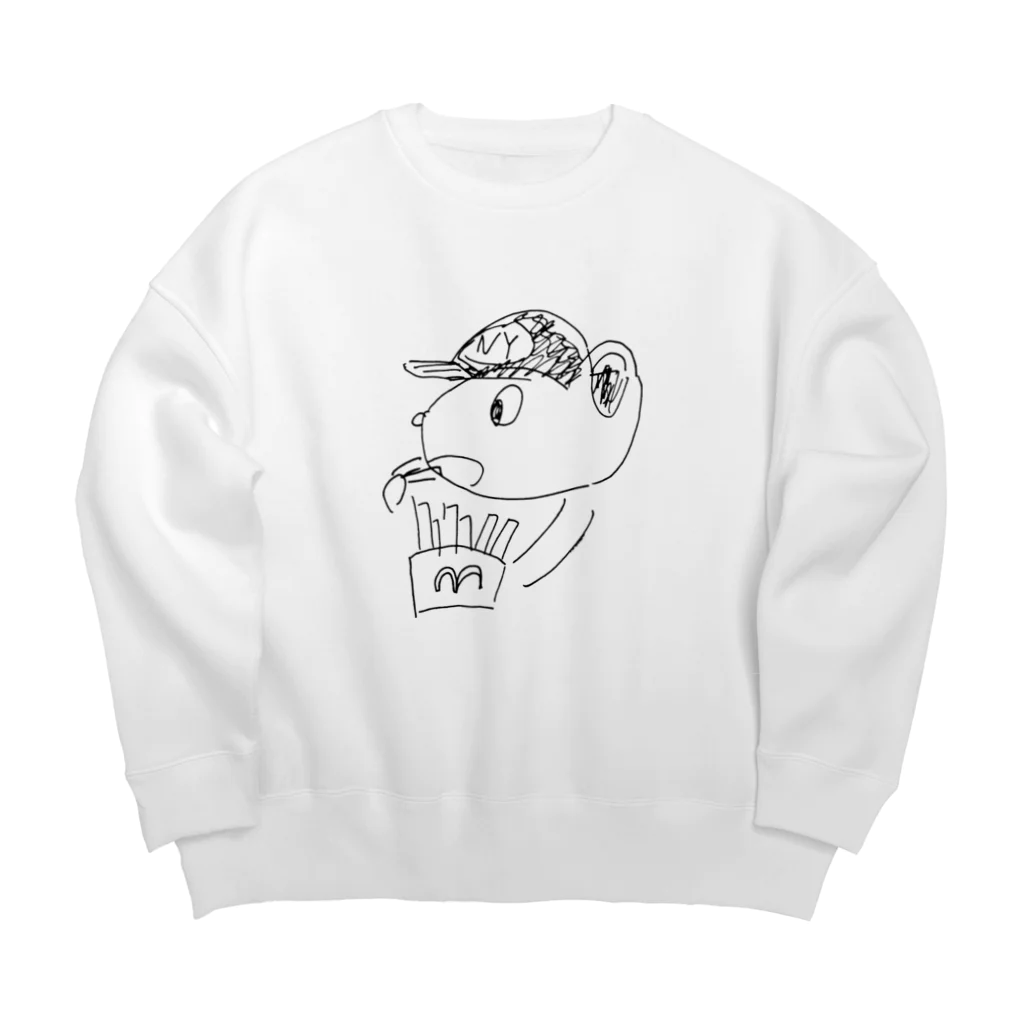 nyakunam shopのポテトくん・ビッグシルエットスウェット Big Crew Neck Sweatshirt