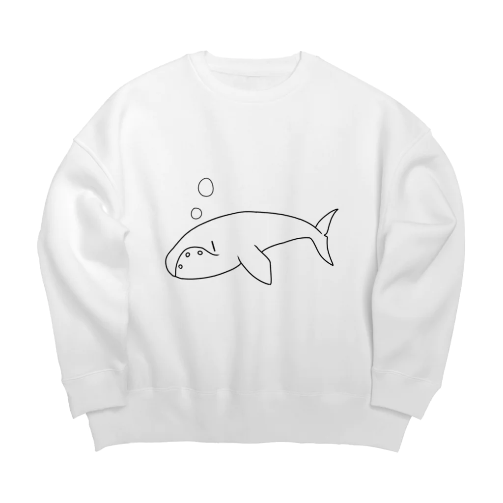 アトリエヱキパのセミクジラ Big Crew Neck Sweatshirt