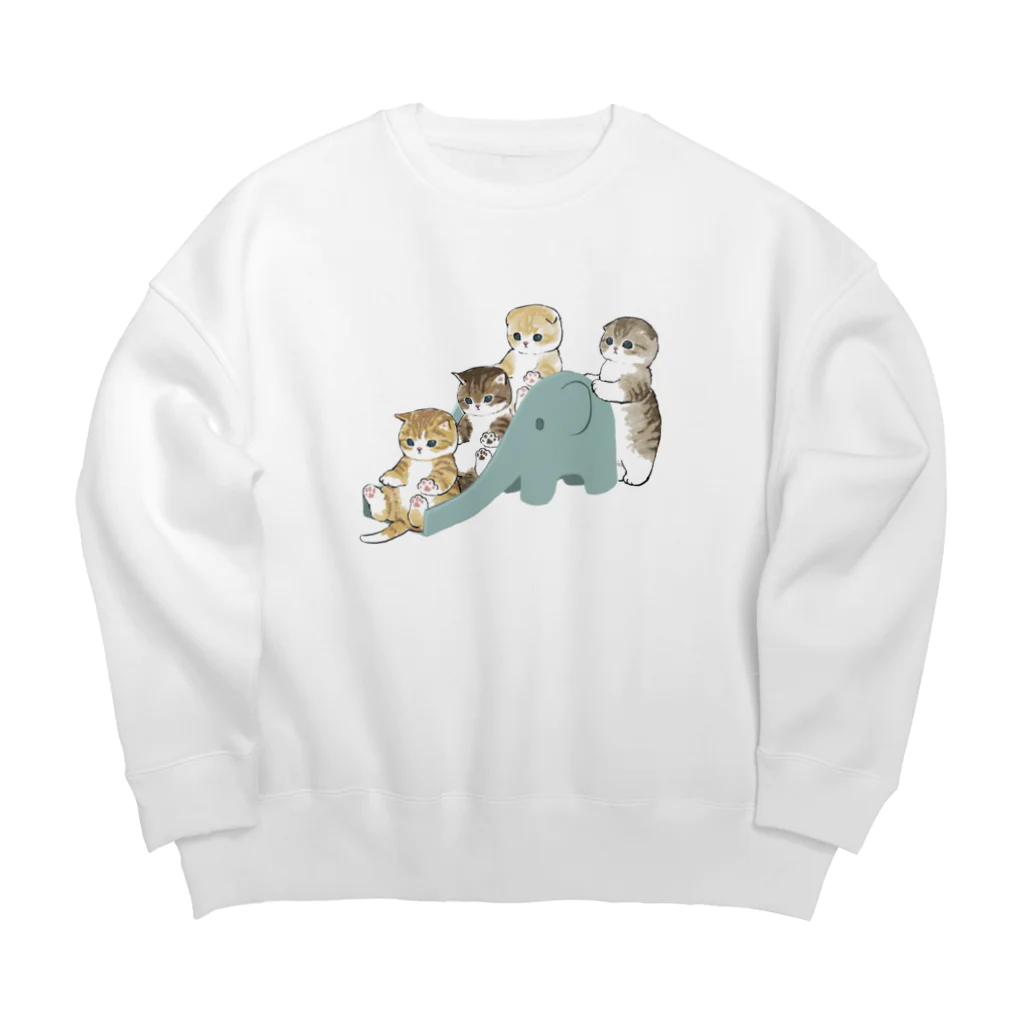 mofusandのもふもふ渋滞 Big Crew Neck Sweatshirt