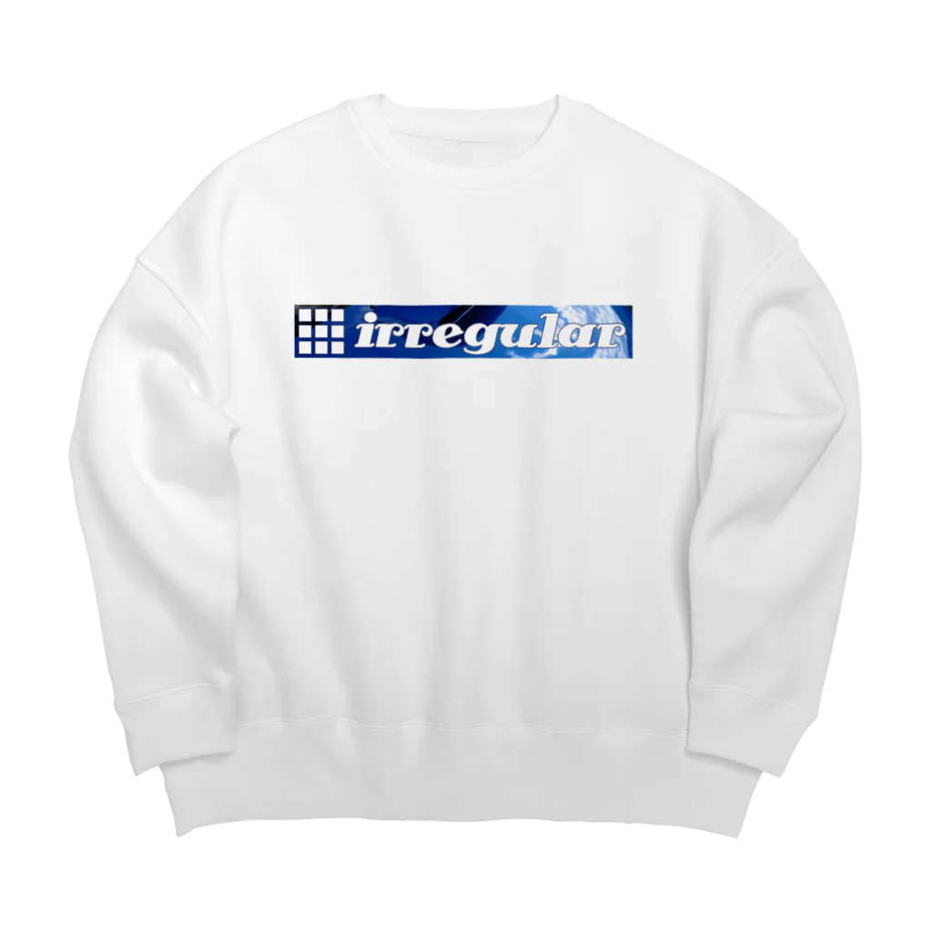 irregular × Legitimateのirregular blue Big Crew Neck Sweatshirt