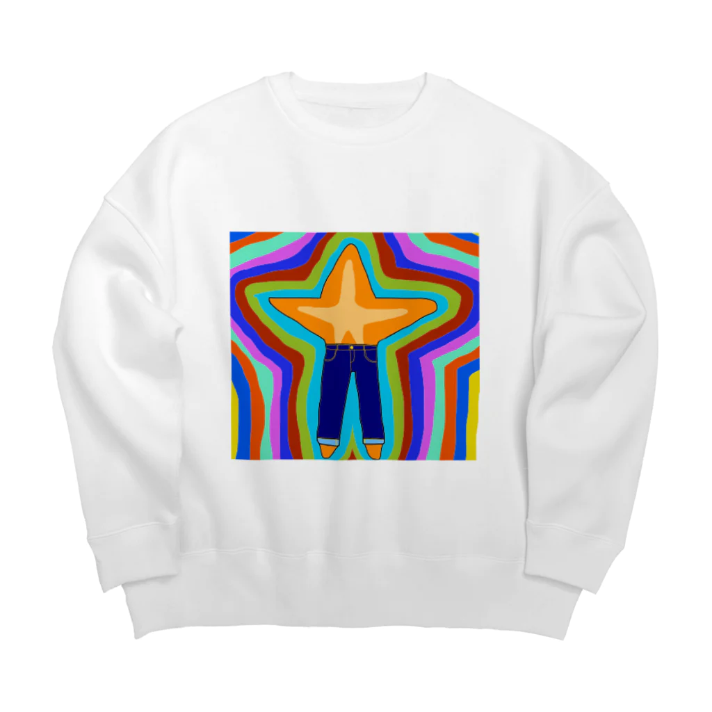 いすろんのぶわんぶわんぶわん Big Crew Neck Sweatshirt