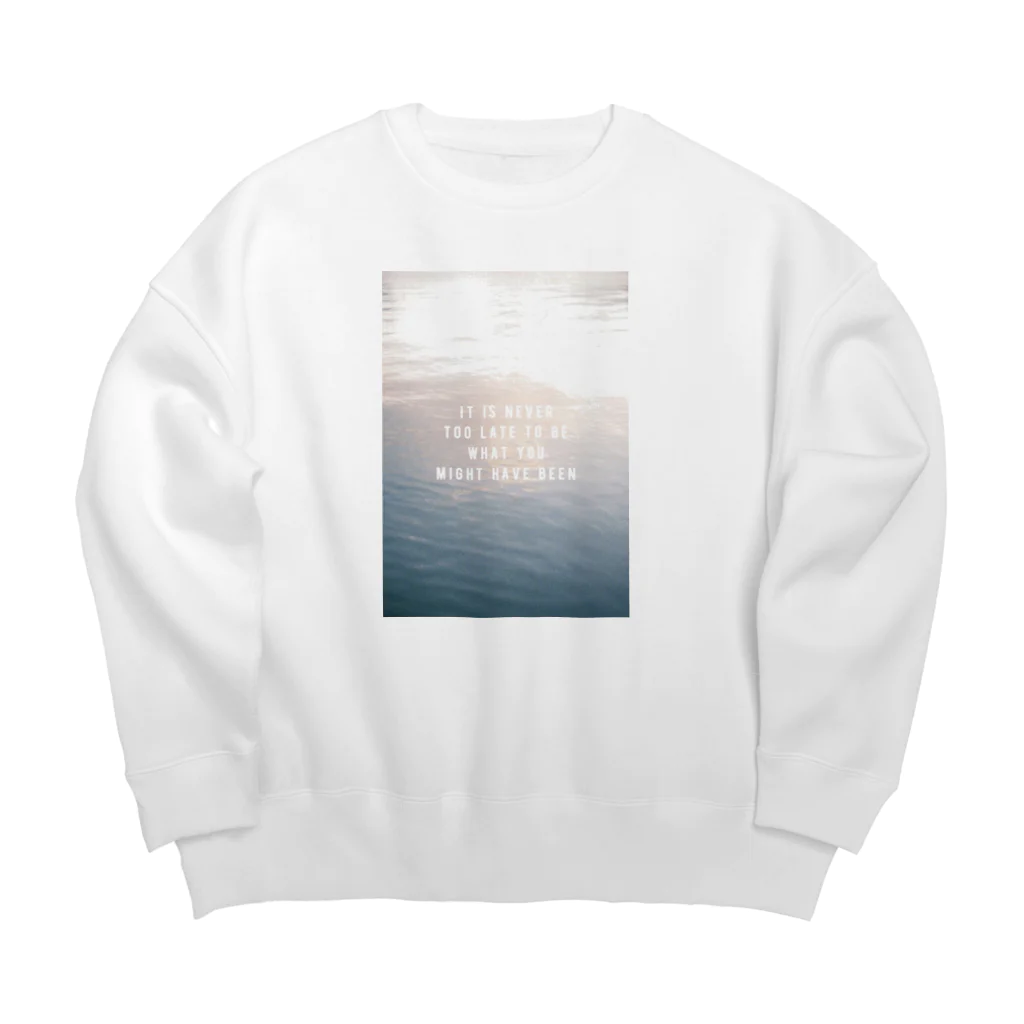 yuika hisaiの西区、夕方 Big Crew Neck Sweatshirt