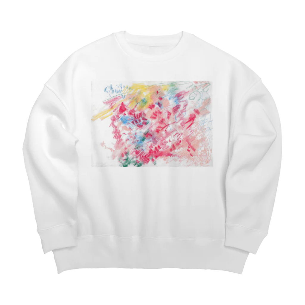 よのおみせのflames  Big Crew Neck Sweatshirt