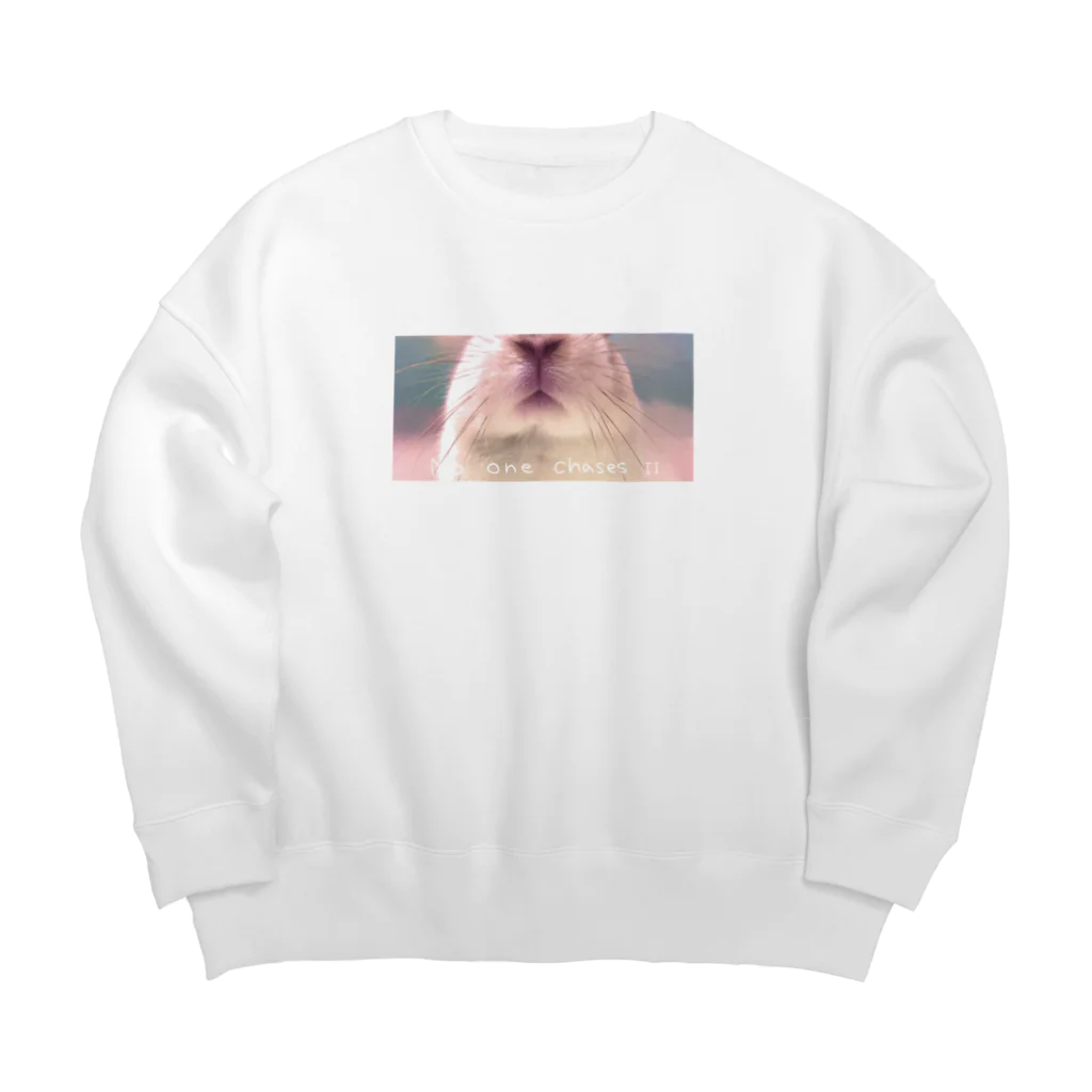 miruANの二兎を追う者は一兎をも得ず Big Crew Neck Sweatshirt