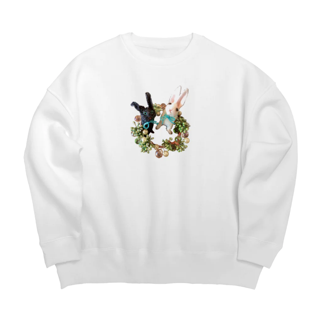 AKのうさぎ　リース Big Crew Neck Sweatshirt