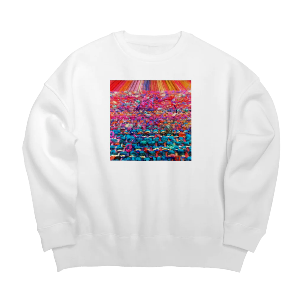 カヨラボ　スズリショップの珊瑚礁／カヨサトーTX Big Crew Neck Sweatshirt