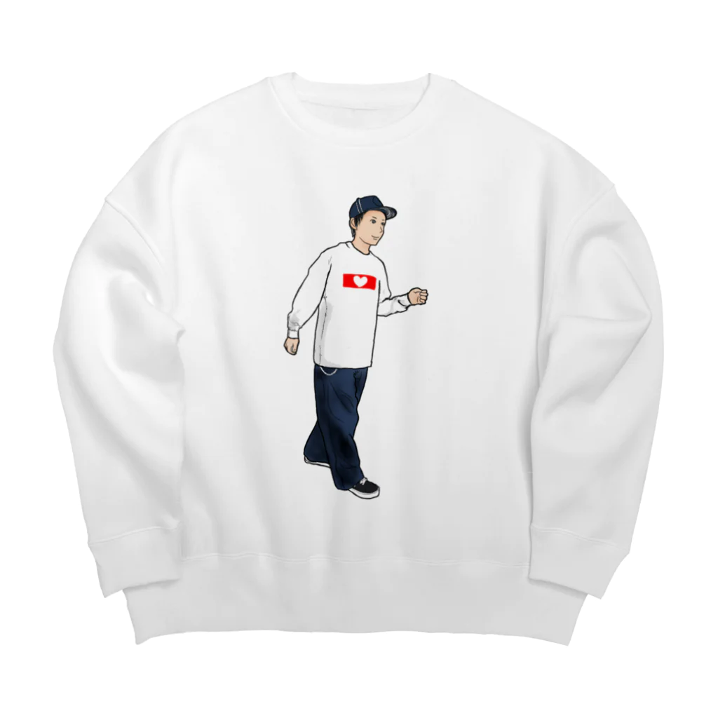 みらいMATEのハートロゴっくん Big Crew Neck Sweatshirt