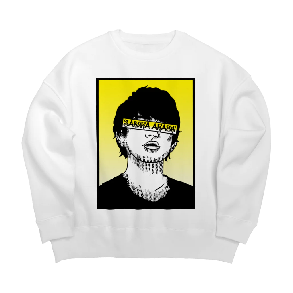 桜嵐の部屋のストリート系桜嵐グッズver3 Big Crew Neck Sweatshirt