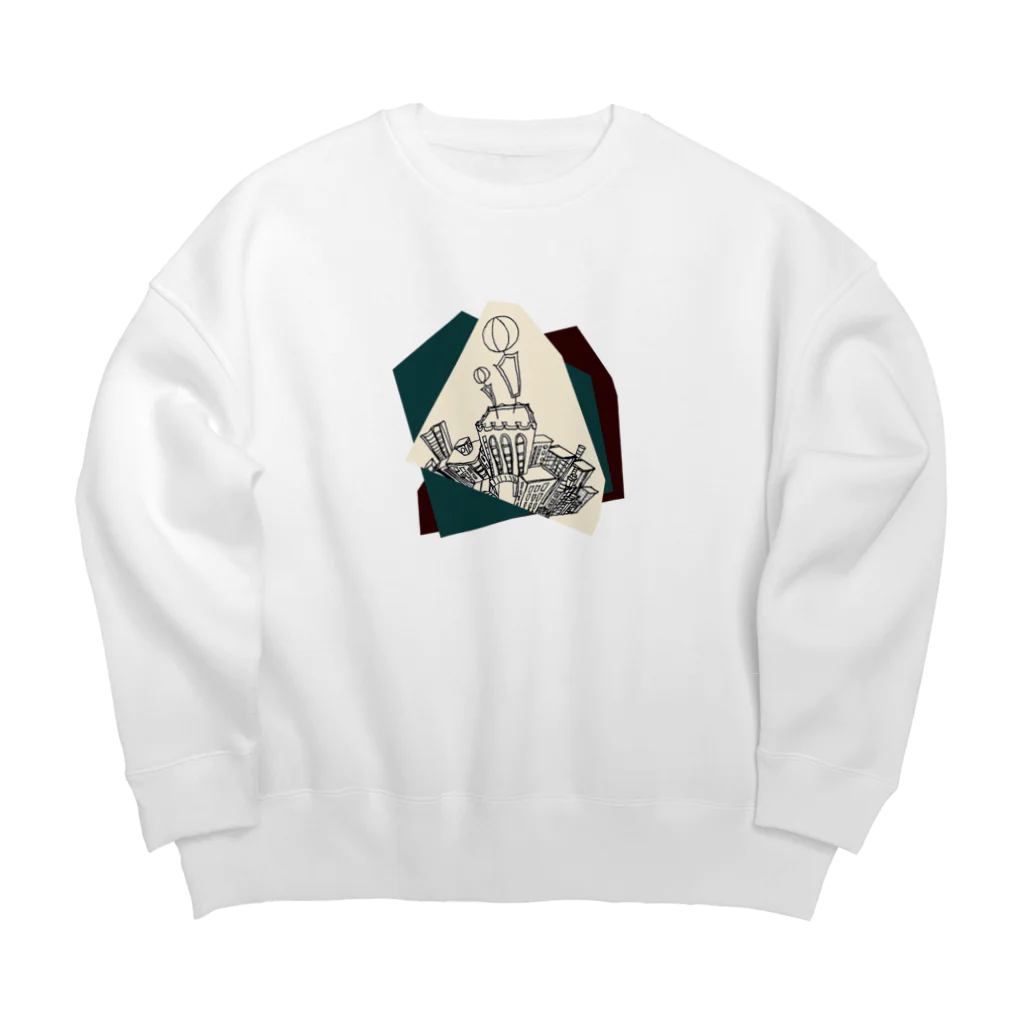 気ままに創作　よろず堂のバルーン Big Crew Neck Sweatshirt