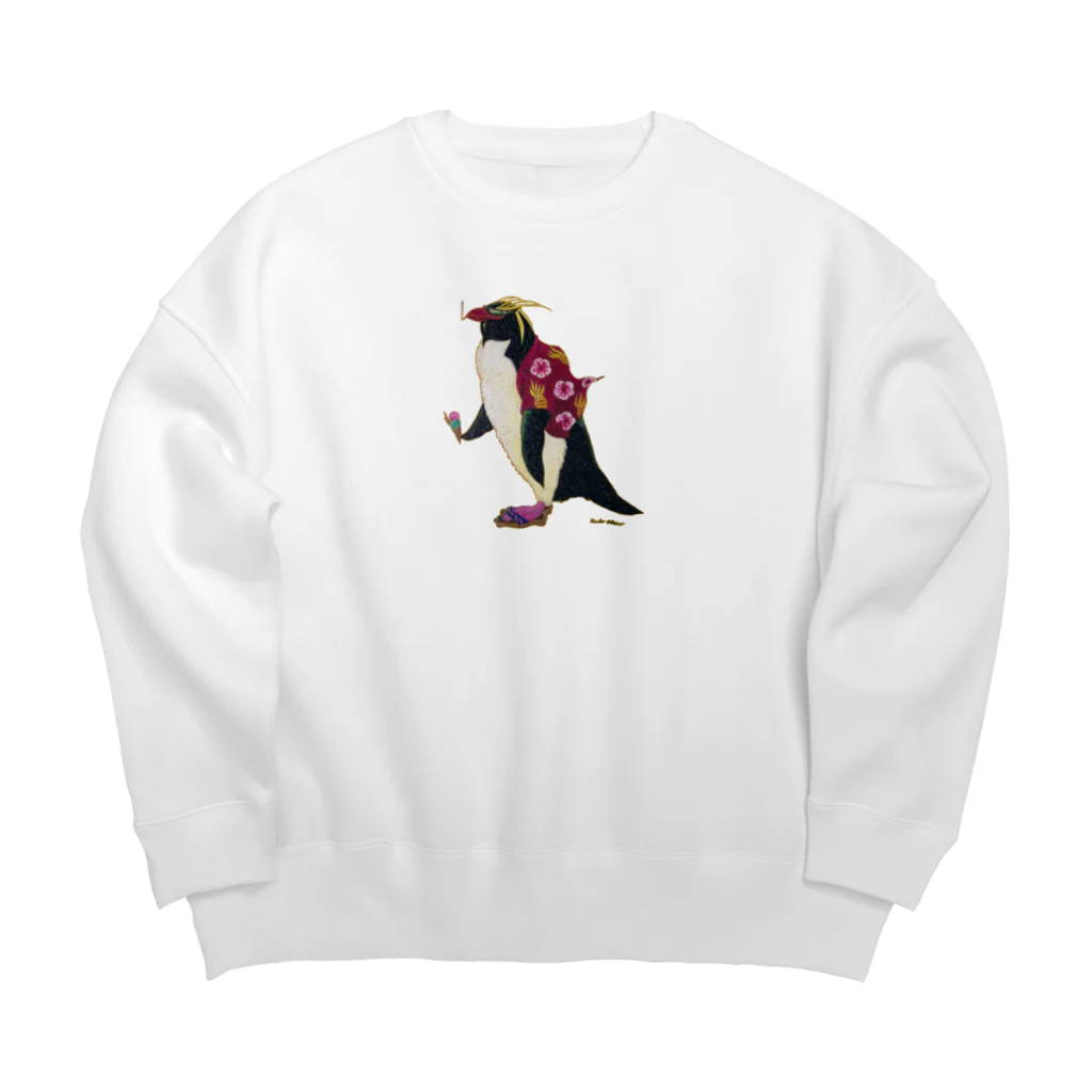 okanoxnekoのPENGUIN Big Crew Neck Sweatshirt