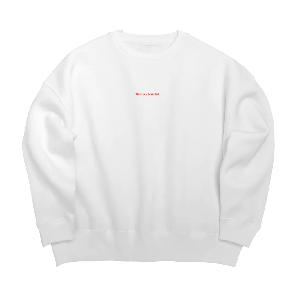 Knt_garageのThe trip is beautiful  Big Crew Neck Sweatshirt