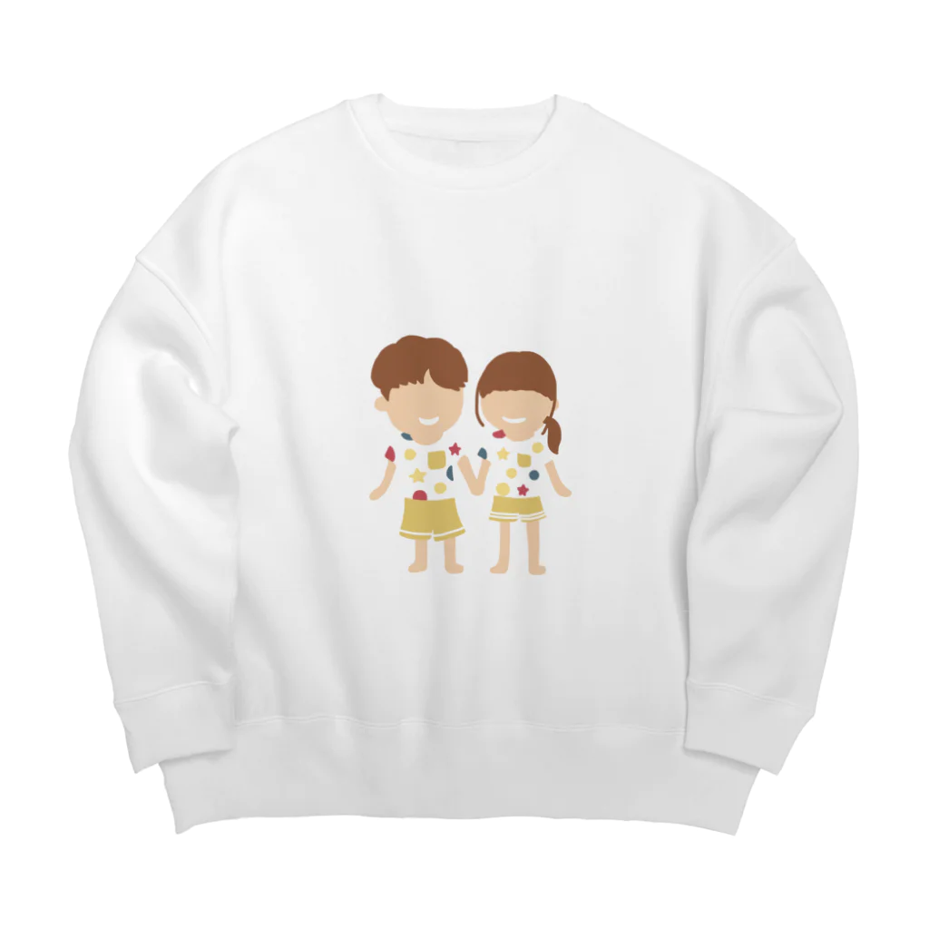 Soragasukiのカップル Big Crew Neck Sweatshirt