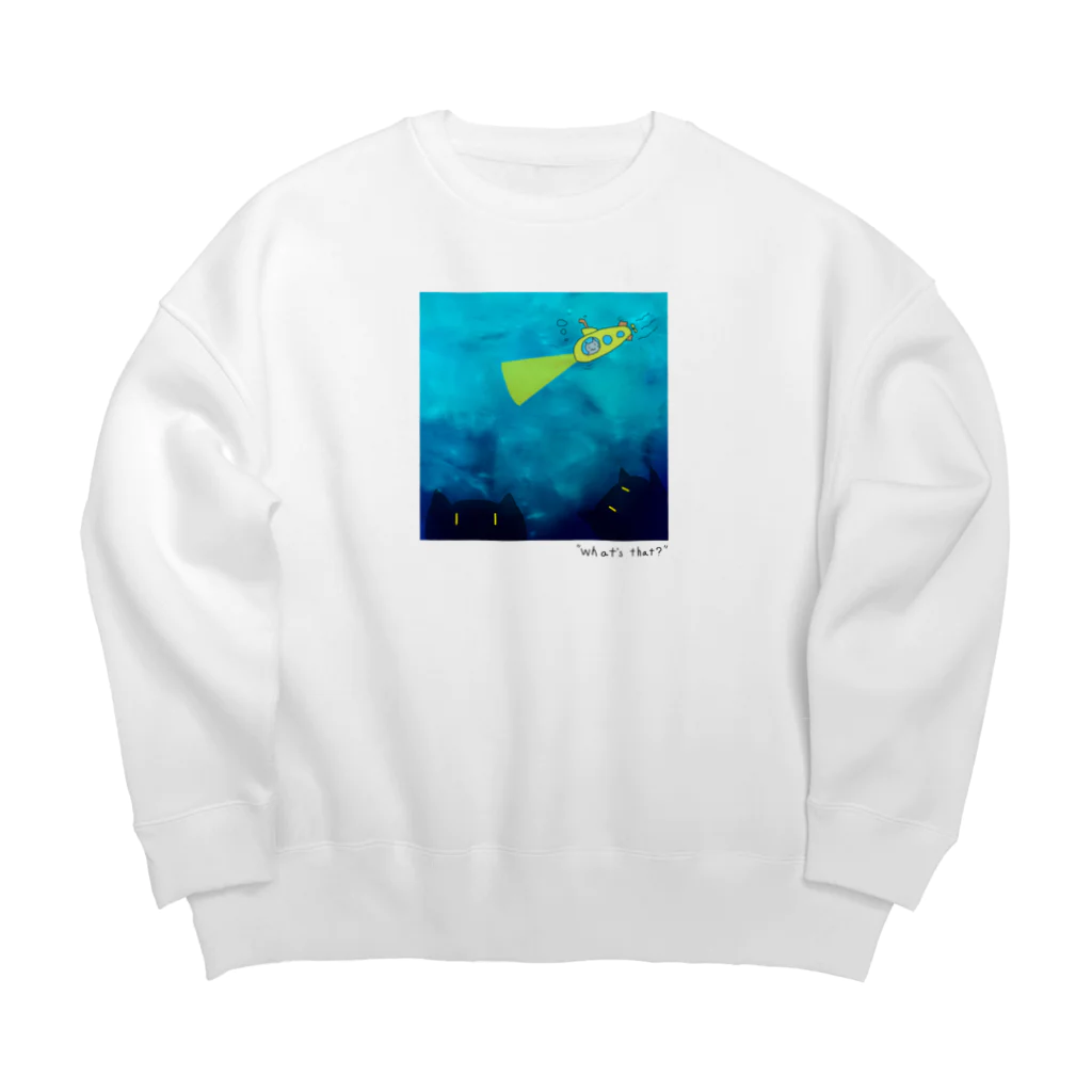 ツチブタすい臓商店のブルーハワイサブマリン（文字あり） Big Crew Neck Sweatshirt