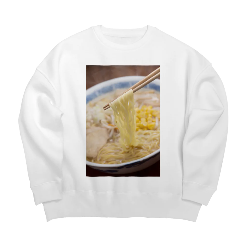 simoneの味噌ラーメン Big Crew Neck Sweatshirt