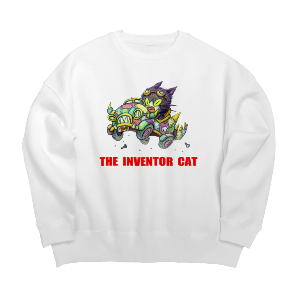 尚樹 -naoki-の発明家の猫。 Big Crew Neck Sweatshirt