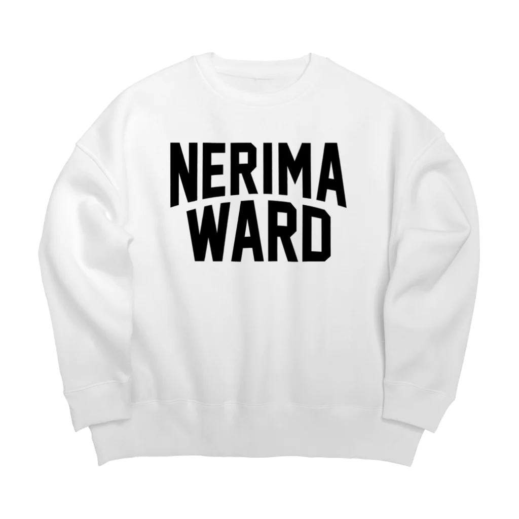 JIMOTOE Wear Local Japanの練馬区 NERIMA WARD ロゴブラック Big Crew Neck Sweatshirt