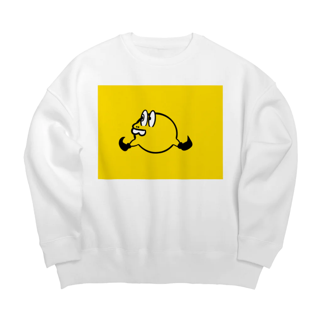 めろんぱんの黄色モンスターちゃん Big Crew Neck Sweatshirt