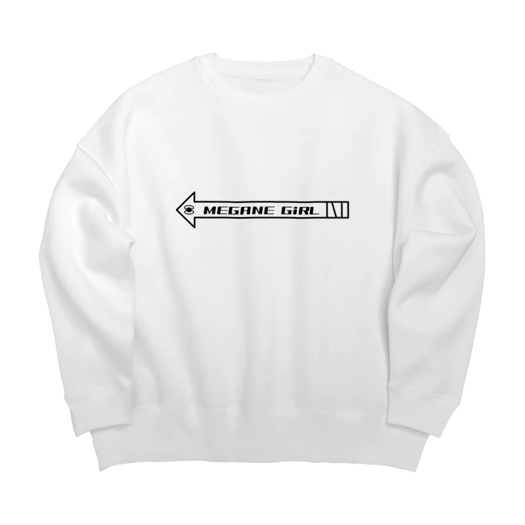 場のめがじょ矢印ナリア Big Crew Neck Sweatshirt