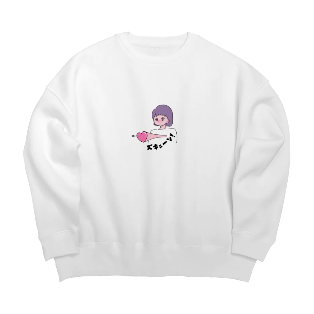 oekakiの少女A Big Crew Neck Sweatshirt