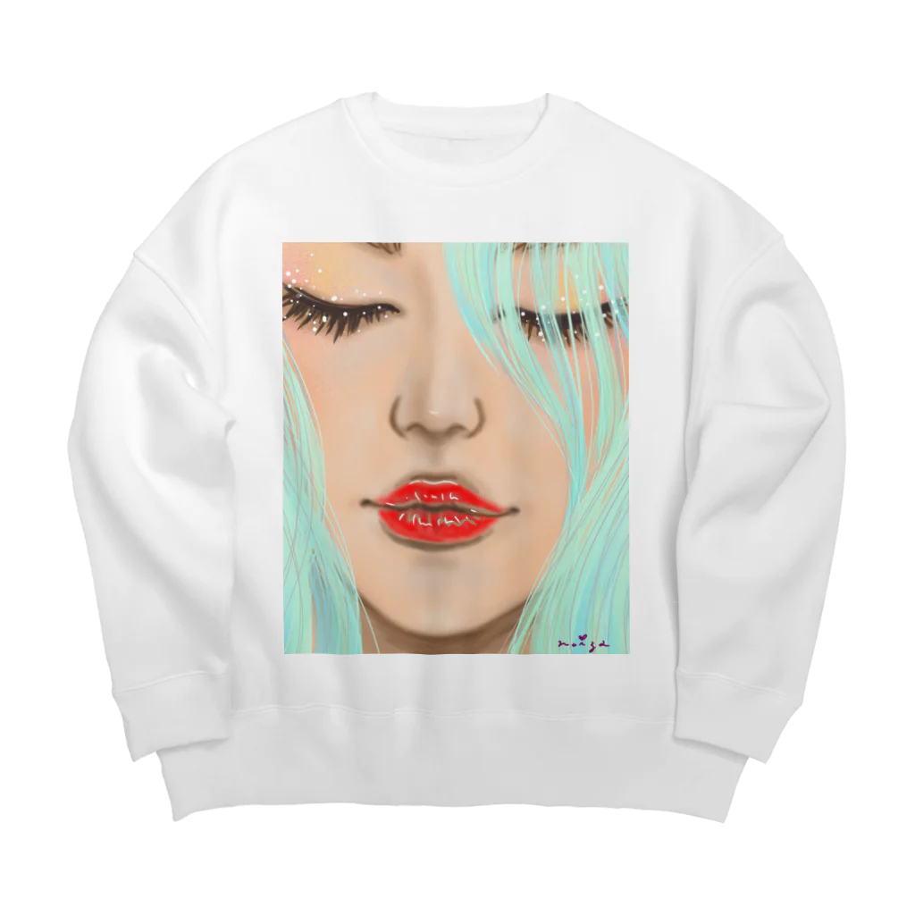 Ｍ✧Ｌｏｖｅｌｏ（エム・ラヴロ）の赤いくちびる💋 Big Crew Neck Sweatshirt