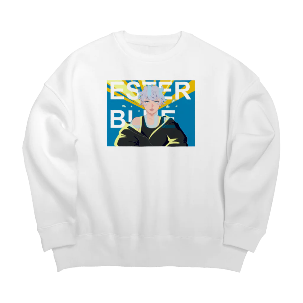 田団団長@ナマハゲダーのESTER BLLUE  Big Crew Neck Sweatshirt