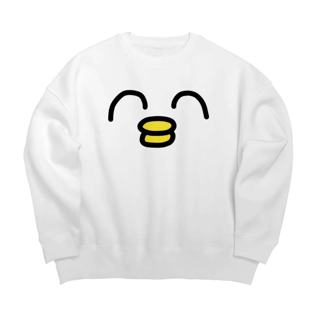 かもちゃん 公式ショップのかもちゃん（ドアップ） Big Crew Neck Sweatshirt