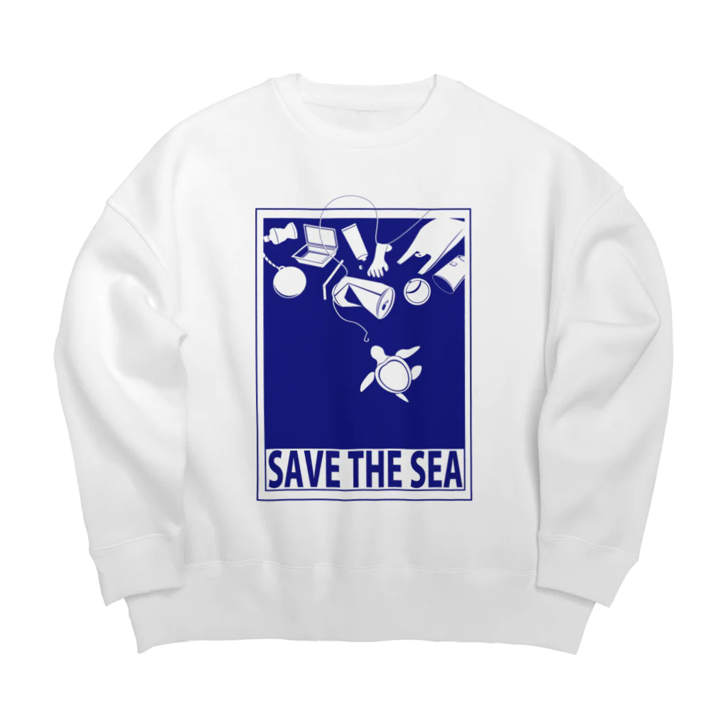 ナントカのSAVE THE SEA Big Crew Neck Sweatshirt