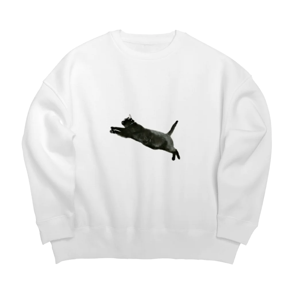 ネロヂカラのリアル黒猫2 Big Crew Neck Sweatshirt