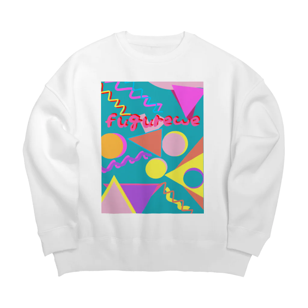 12943アパレルのふぐりガラガラ Big Crew Neck Sweatshirt