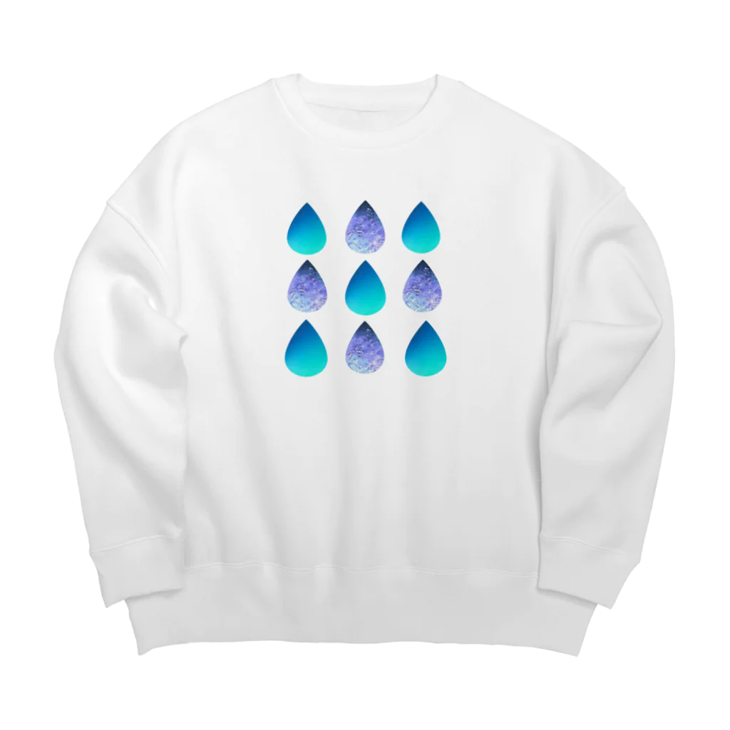 梅のJewel drops Big Crew Neck Sweatshirt