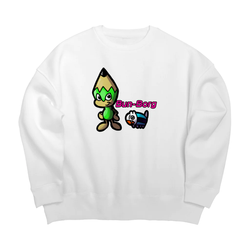 佐藤はるまきの人工生命体ブンボーグ Big Crew Neck Sweatshirt