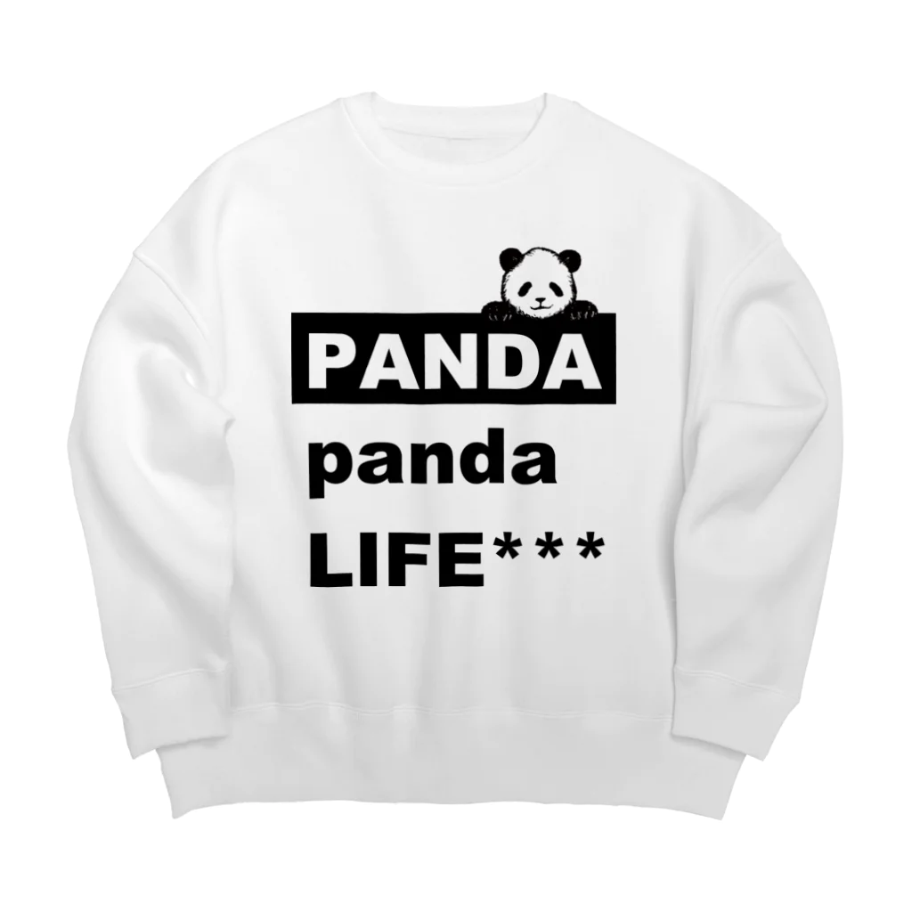 PANDA panda LIFE***ののぞきこみパンダ ビッグシルエットスウェット