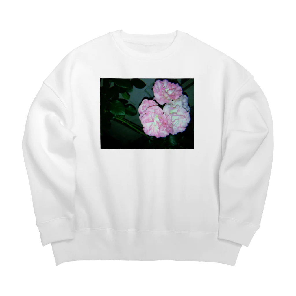 ふびらい飯のお花フィルム Big Crew Neck Sweatshirt