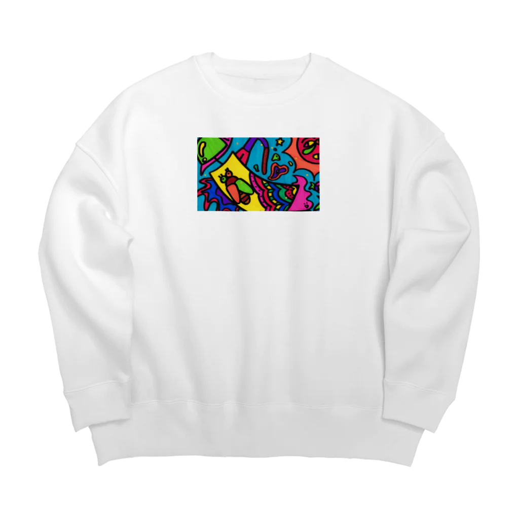 おかゆのおかゆサマー Big Crew Neck Sweatshirt