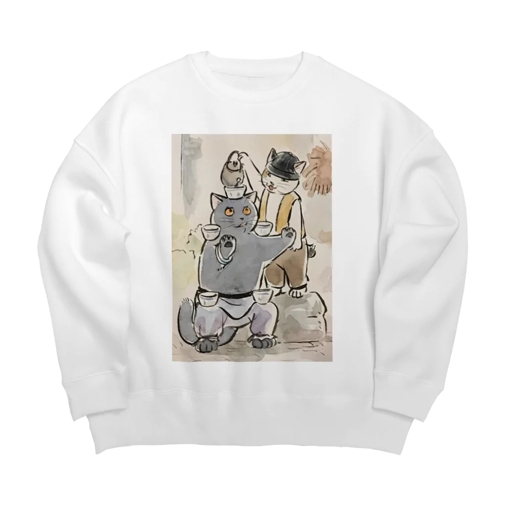 café Mo.freeのBig Crew Neck Sweatshirt