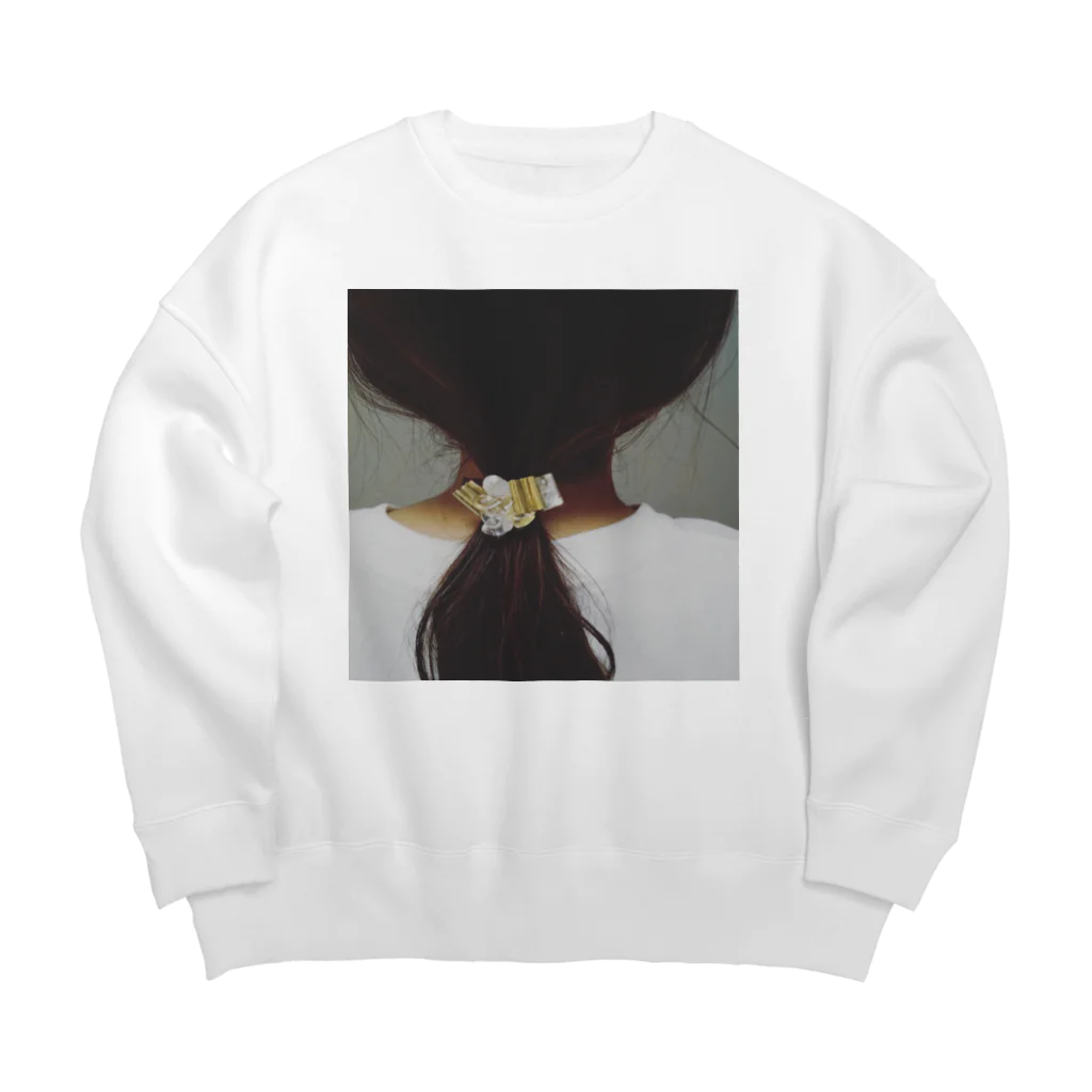 shiqiの着るもの部門の後ろ頭 Big Crew Neck Sweatshirt